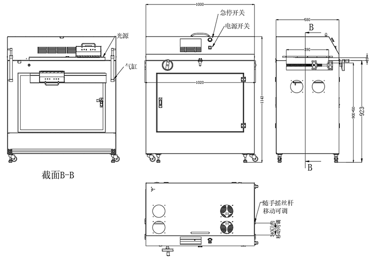 SMT生产线用UVLED接驳台 PCB电子元件加工UVLED接驳台(图4)